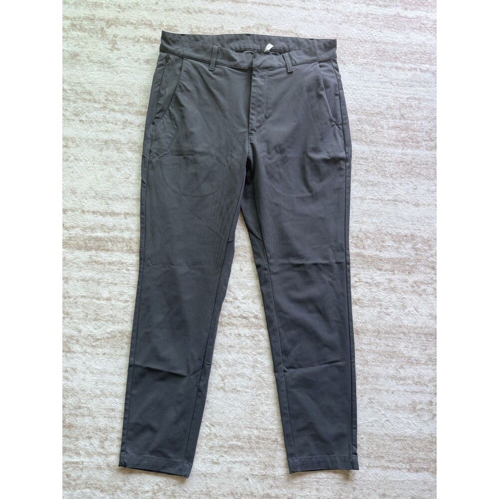 Fabletics Men Gray Performance Pants Slim Fit Stretch Golf Travel
